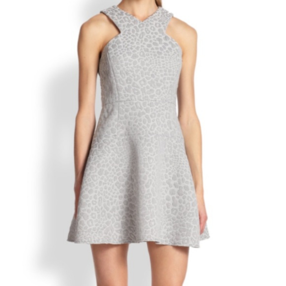 NWOT Tibi Rime Jacquard Leopard Dress